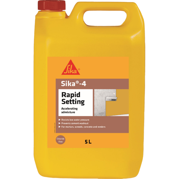 Sika-4 Rapid Setting 5L Only £74.95 - FREE Delivery & Bulk Discounts