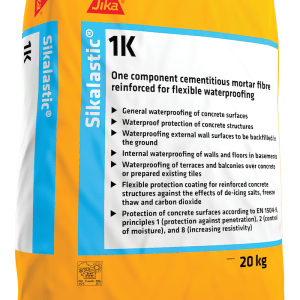 Sikalastic 1k - Flexible Waterproof Mortar - Free Next Day Express Delivery